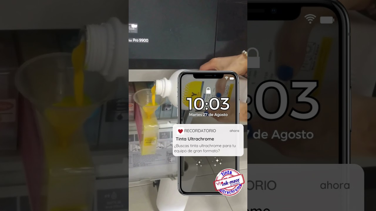 Tinta Ultrachrome!!! Recarga fácilmente tu equipo y sigue imprimiendo 