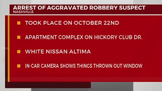 Arrest of aggravated robbery suspect
