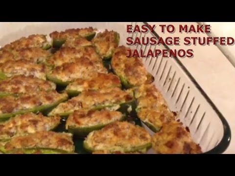 Easy To Make Sausage Stuffed Jalapenos