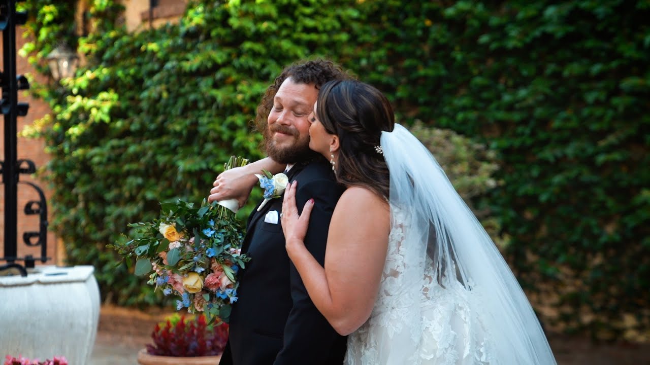 Fun Bella Collina Wedding with Adorable First Looks and Letters wedding film