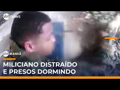 Video cameras-corporais-registram-prisao-de-milicianos-em-esconderijo-no-rio-sbt-manha