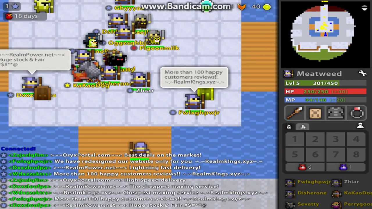 rotmg hacked client or