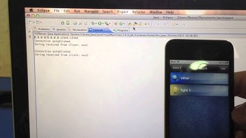 Domotic TCP - iPhone Application - connection test.mov