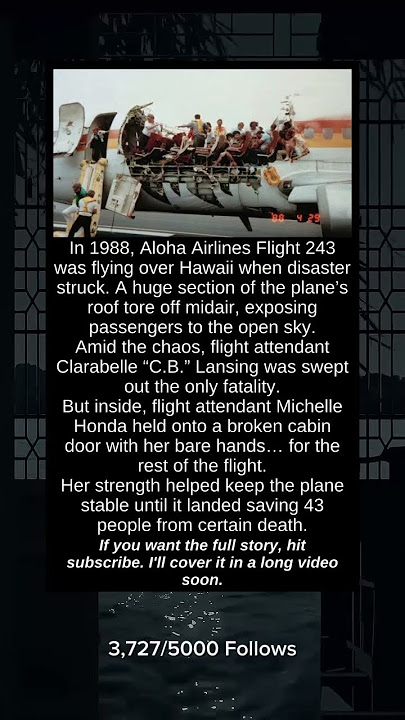 How A Flight Attendant Held A Cracked Plane Together Mid-Air