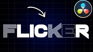 How To Add TEXT FLICKER In Davinci Resolve