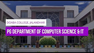 Introduction to Array in C Language - PG DEPT. of CS & IT - Doaba College Jalandhar
