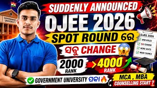 OJEE 2026 SPOT ROUND DETAILS DISCUSSION ✅🫵COUNCELLING START ?