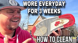 Air Jordan 4 Bred Reimagined Shoes Wore For 3 Weeks & Trashed Them! How to Clean