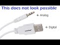 A cable that converts analog audio to digital? - ClearClick Audio2USB