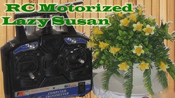 How to Make a RC Motorized Lazy Susan. Perfect for Shooting Video [ Bangla Tutorial ]