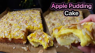 เค้กแอ๊ปเปิ้ล พุดดิ้ง🍎🍏แสนละมุน/ Apple Pudding Cake/ Apfelkuchen Mit Pudding