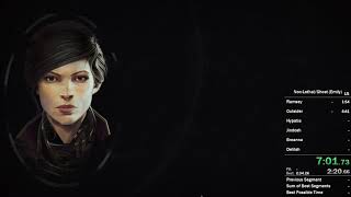 Dishonored 2 - Non-Lethal/Ghost No Powers Speedrun in 35:34 IGT (World Record)