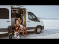 three girls living in one van in San Francisco