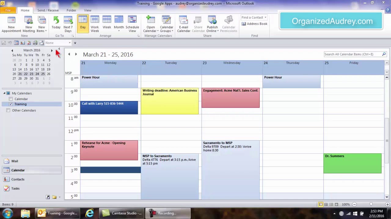 Outlook Calendar Features YouTube