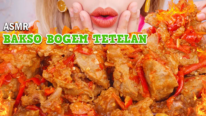 BUKA PUASA KEPEDESAN🥵 ASMR BAKSO BOGEM MEKAR SAMBEL MERCON KUAH TETELAN🔥 | ASMR Indonesia