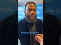 Anthony Anderson at the Make-A-Wish blue carpet.