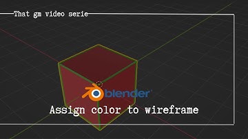 Blender quick tips | Assign wireframe color