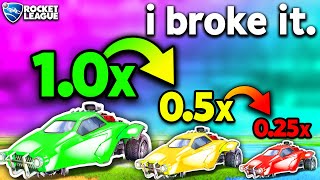 I broke Rocket League's DUMBEST CAR... Here's what happened