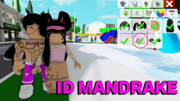 códigos:1i5 b0l0tg8= id de roupas roblox mandrake feminina