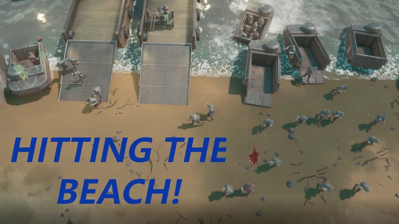 HITTING THE BEACH! Huge Foxhole D-Day Operation
