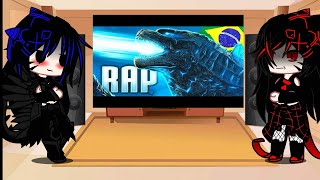kaijus fêmeas reagindo ao Rap do Godzilla (Monsterverse) - O REI DOS MONSTROS | PAPYRUS DA BATATA