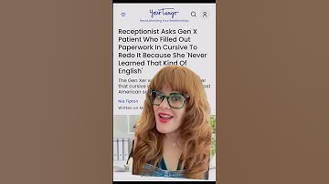 Cursive Handwriting Is Basically A Foreign Language To Gen Z