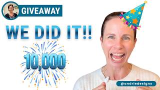 WE HIT 10,000! 🥳 10 Andrie Designs Patterns GIVEAWAY!