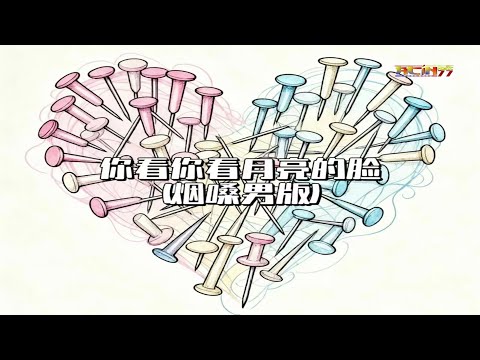 大头针 Official - 你看你看月亮的脸(卡拉OK) (烟嗓男版) - Da Tou Zhen - Ni Kan Ni Kan Yue Liang De Lian (Karaoke)