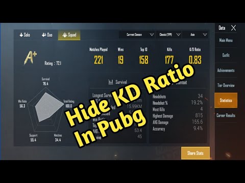 How To Hide Kd Ratio And Tier Information In Pubg Mobile Youtube