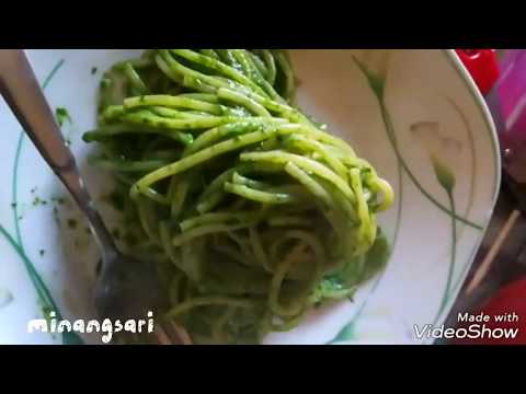 Spaghetti Al Pesto di Spinaci || Spaghetti Bayam || Dapur si Minang
