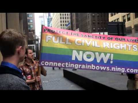 Alan Bounville Easter Parade 2011 pre-protest orga...