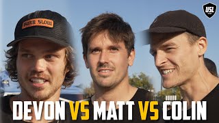 GAME OF BIKE - DEVON SMILLIE VS MATT NORDSTROM VS COLIN VARANYAK - USL BMX CAGE MATCH