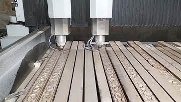 cnc double head stone router machine size 10x12