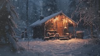 Calming Winter Atmosphere &amp; Cozy Snowfall | White Noise Serenity for Relaxation and Mindful Moments