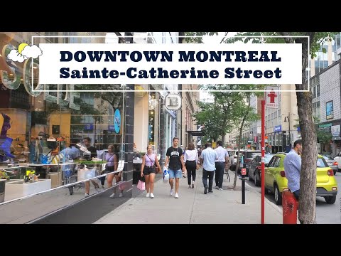 Video: Sainte-Catherine Street sa Montreal