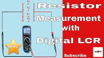 How to use LCR meter to measure Resistor used in parallel Urdu/Hindi