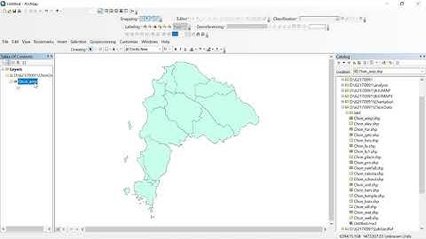 ขั้นตอนการทำ Map Tip ในโปรแกรม ArcMap