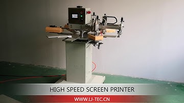 two colours silk screen printing machine with rotary worktable