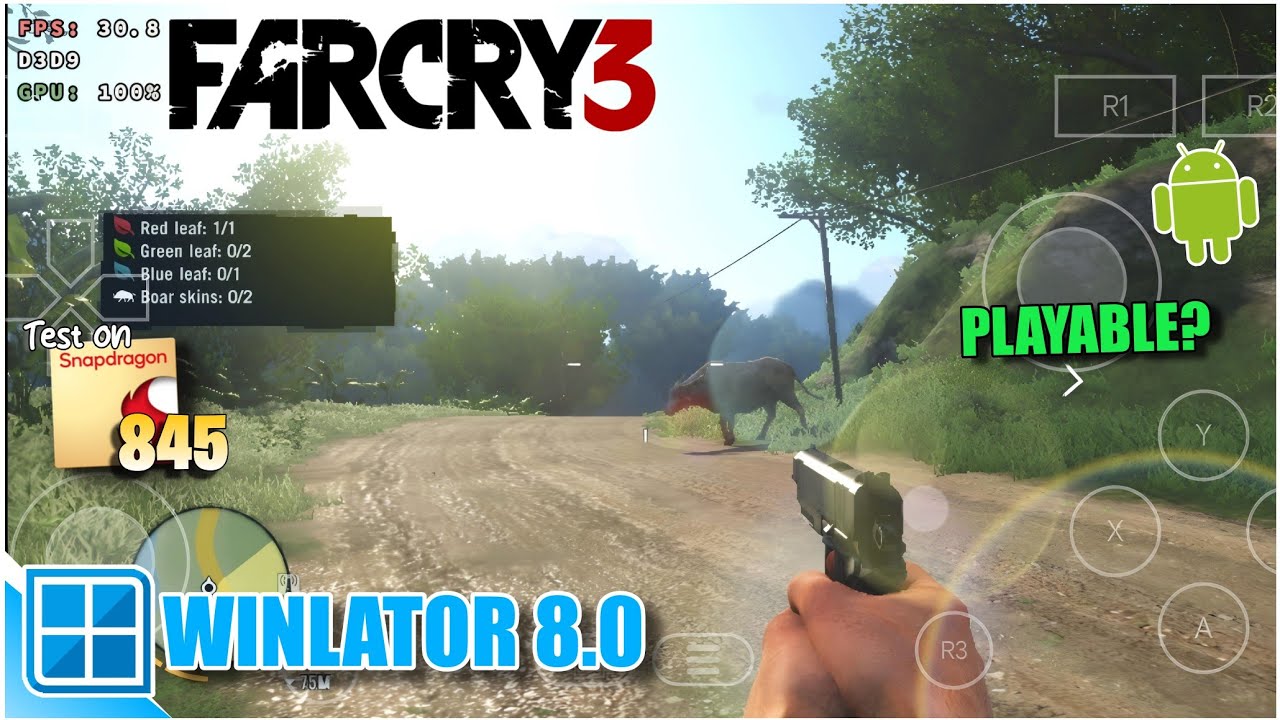 Far Cry 3 Android Gameplay Winlator 8.0 Tested on Snapdragon