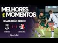 JOGADA ENSAIADA E CHUTE DO MEIO DA RUA - Maringá 1x1 Santa Cruz - Melhores Momentos - Série C