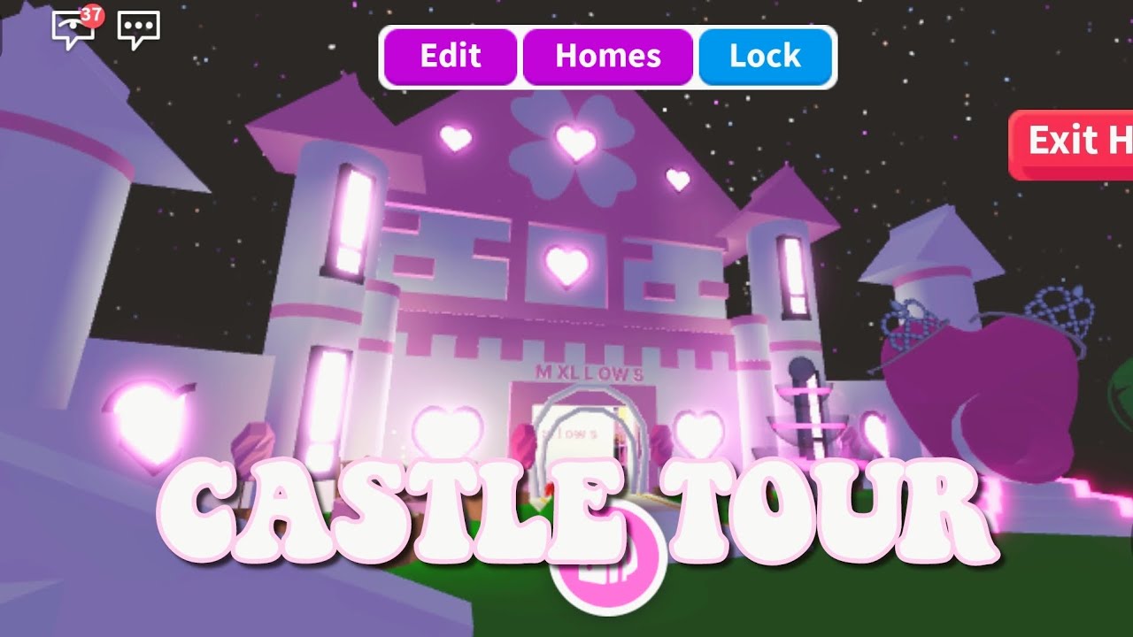 roblox: SKY PINK CASTLE TOUR! - YouTube