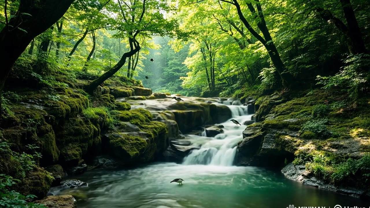 Calming Piano & Water Sounds 💧 Relaxation for Sleep, Healing & Inner Peace,mental fatigue