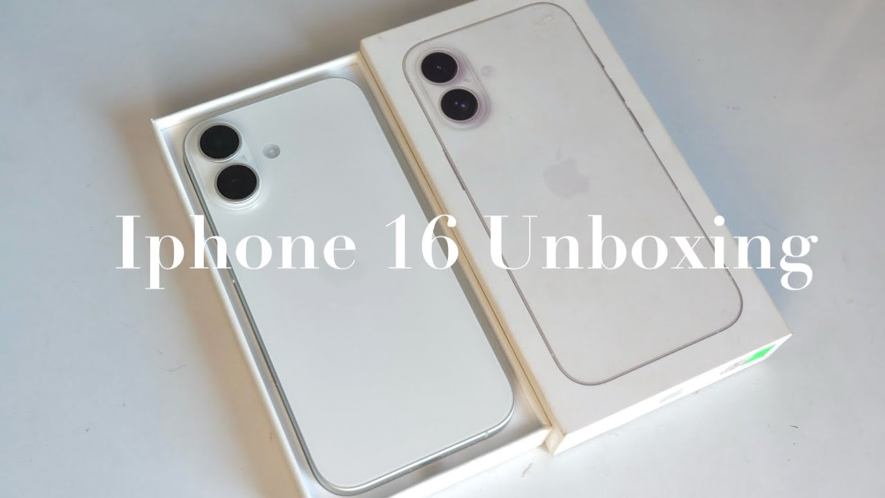 [UNBOXING]  iPhone 16 | white,128GB