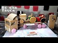 How to make remote control truck with cardboard and dc motor