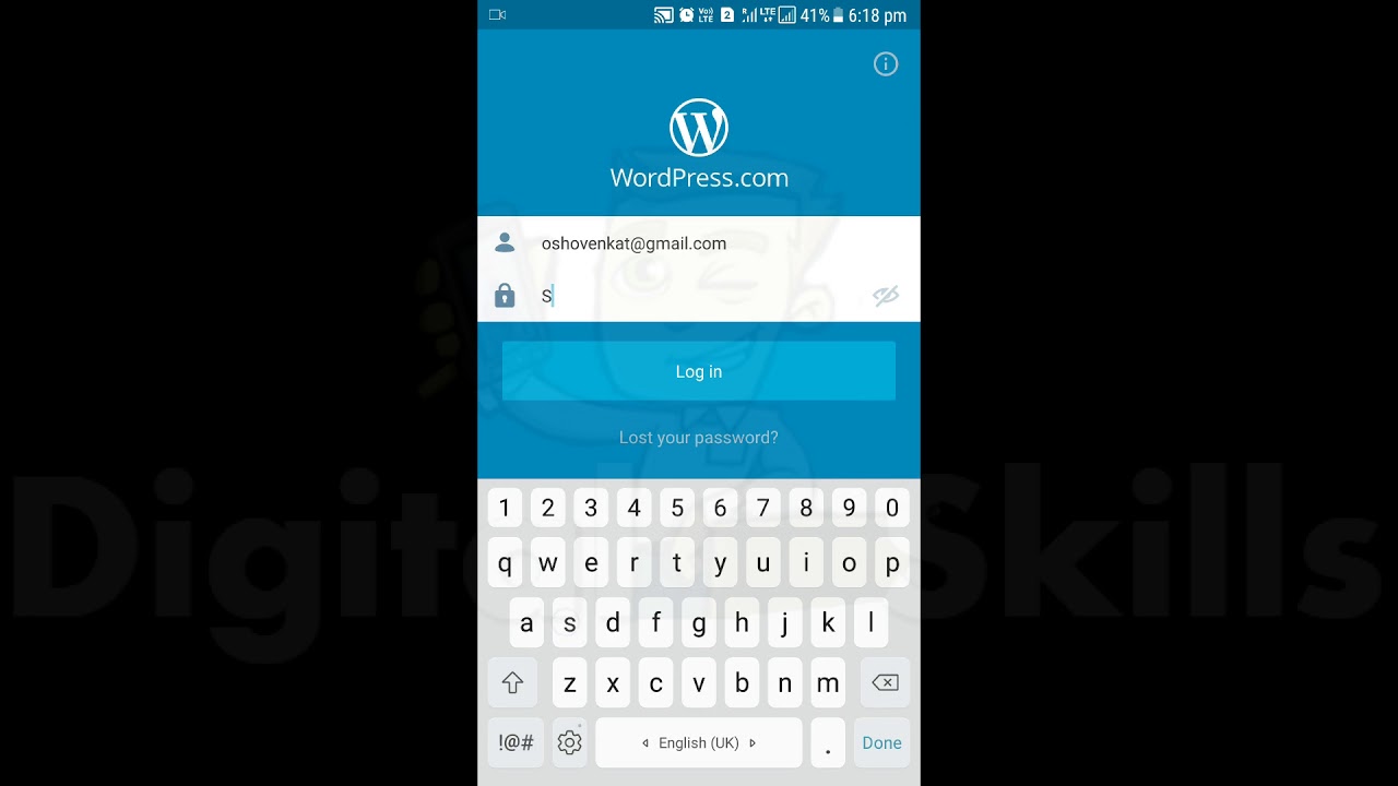 How to create a website using wordpress mobile app - YouTube
