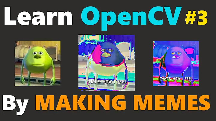 Iterating Over Every Image Pixel & Doing Cool Effects | Learn OpenCV in Python by MAKING MEMES #3