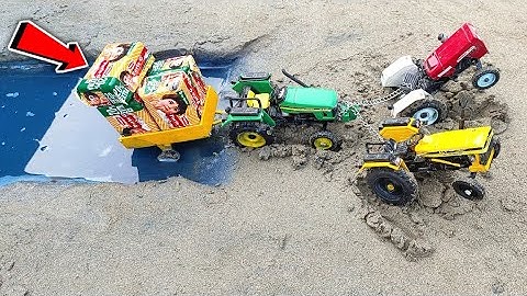 Diy Tractor Stuck In Mud With Parle G. Mini Science project💥
