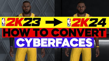 NBA 2K24 HOW TO CONVERT NBA 2K23 CYBERFACES (NO BLENDER) ✅