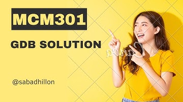 Mcm301 GDB 1 Solution Spring 2023 | @sabadhillon | MCM301 GDB Solution 2023 | MCM301 GDB 2023