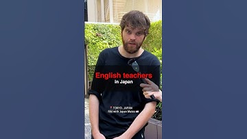Working as an English teacher in Japan   #streetinterview #englishteacher #learnjapanese